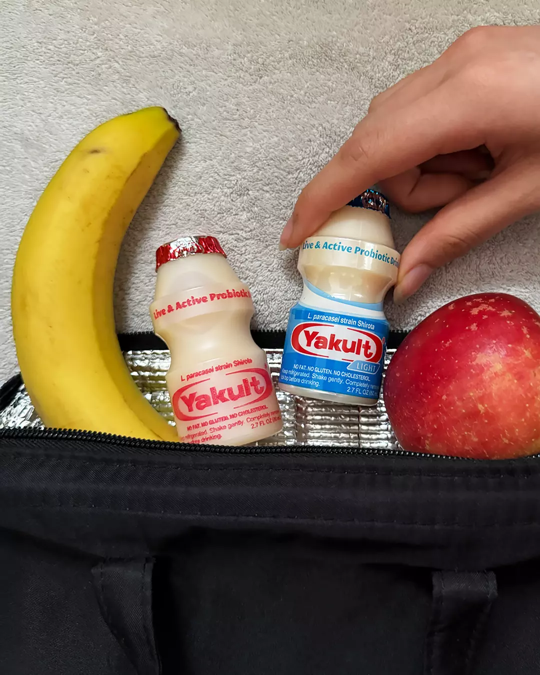 Each Yakult contains billions of live and active probiotics, L