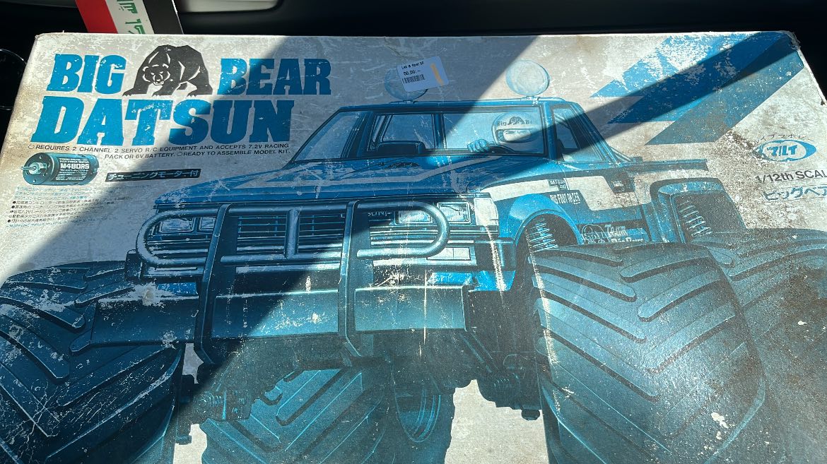 What's the value of a vintage Big Bear Datsun RC car kit?