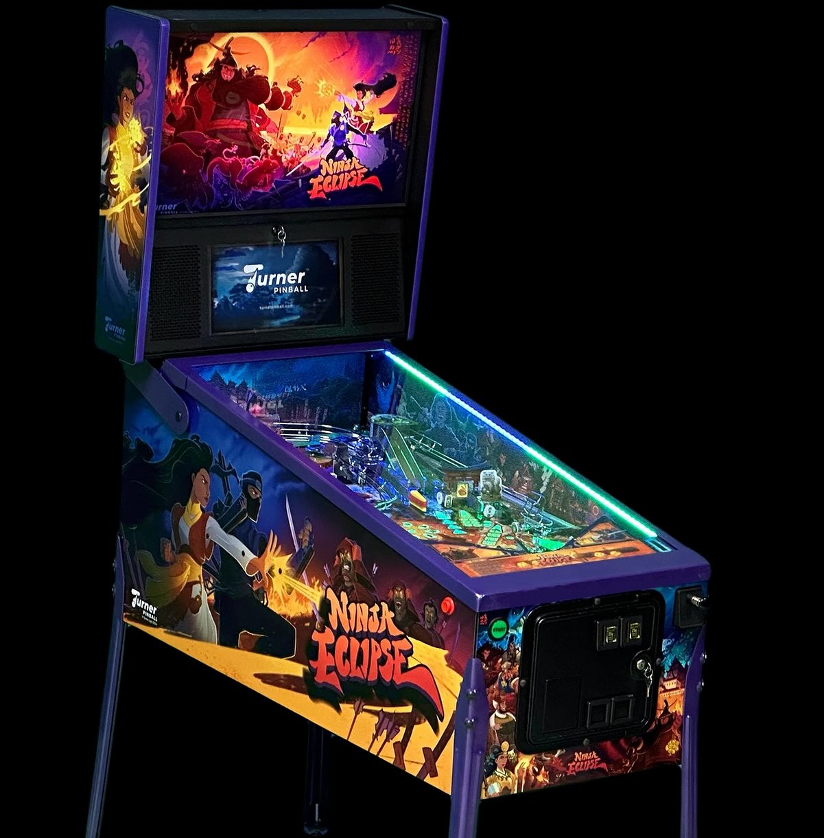2024 Turner Pinball Ninja Eclipse 🥷 First Edition pinball machine