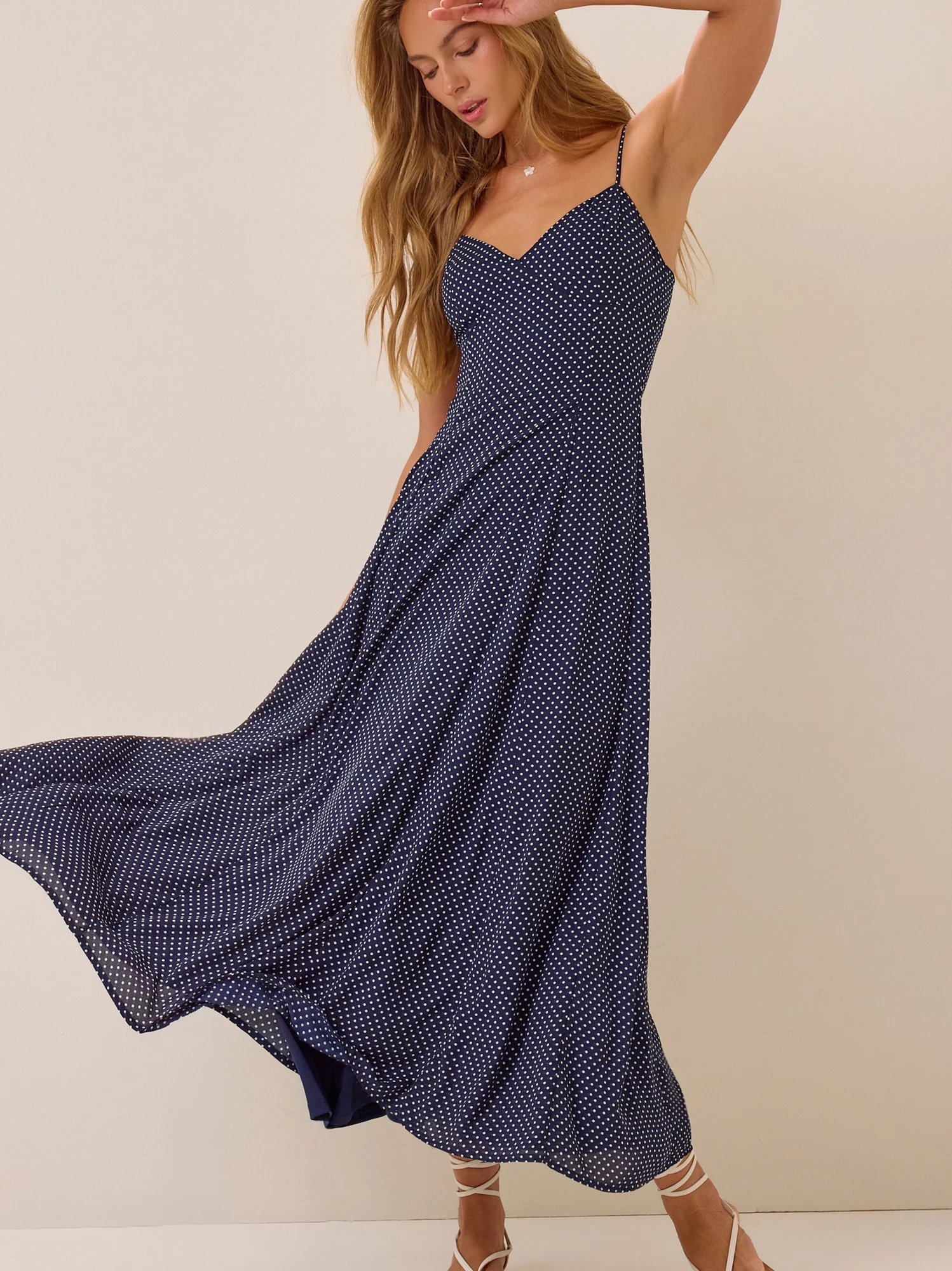 striped bodycon maxi dress Striped Maxi Dress Standard / Taupe