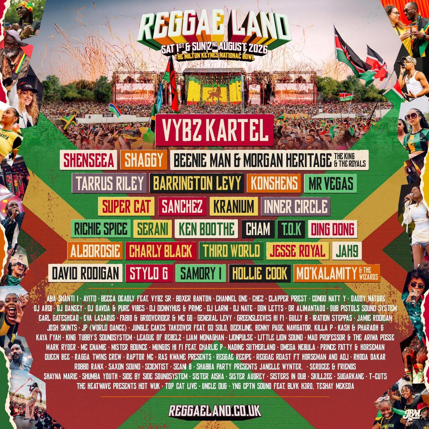 Milton - 🔥 REGGAE LAND 2026 🔥 Introducing, the BIGGEST lineup ever. 7 ...