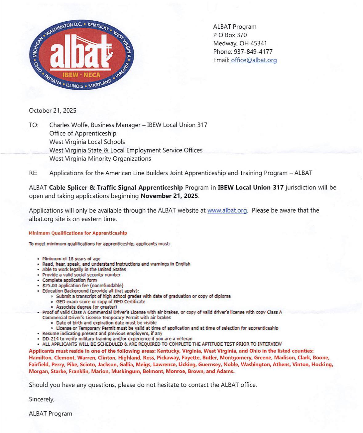Tug - Apprenticeship Opportunity! Cable Splicer and Traffic Signal ...