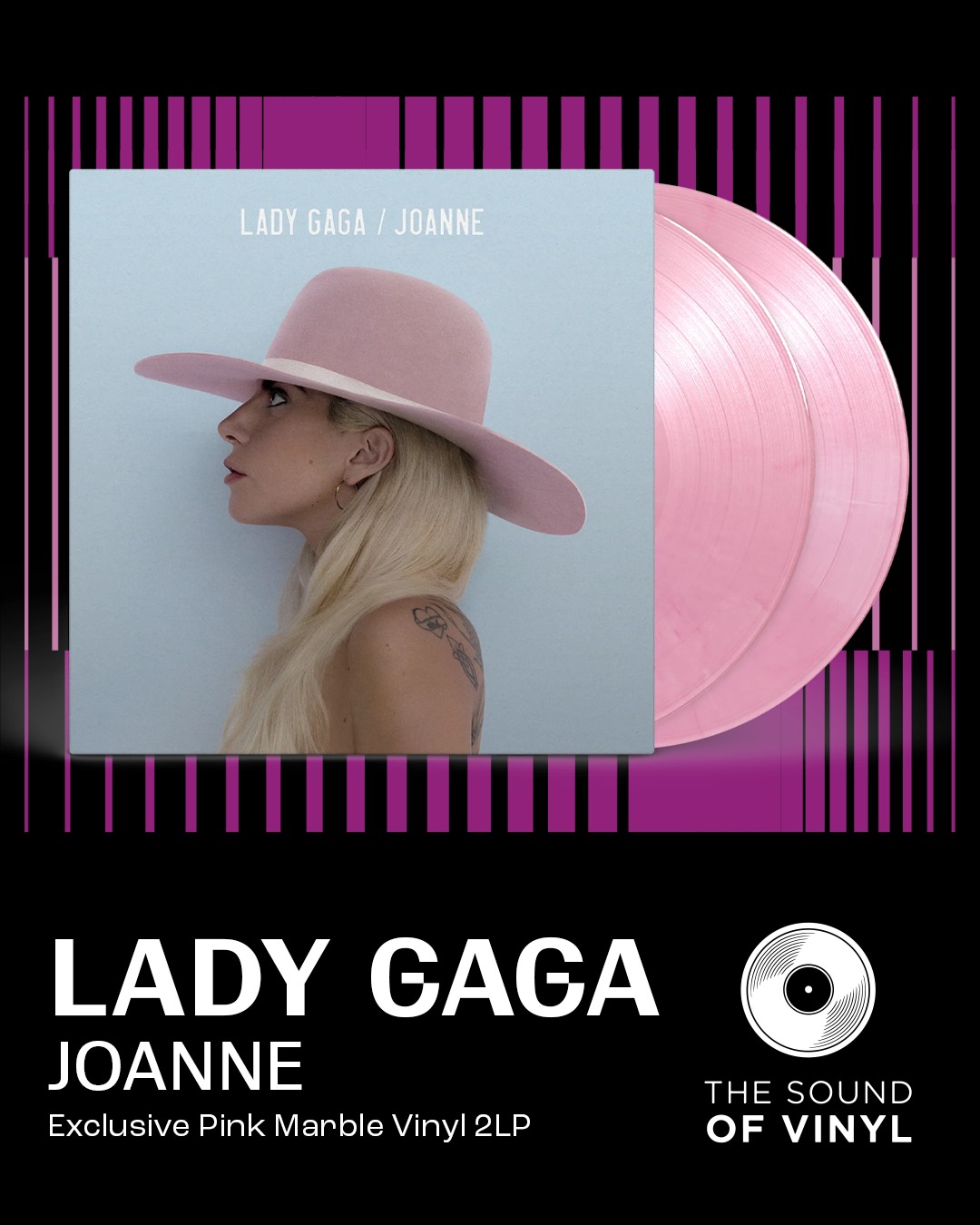 DON'T MISS Lady Gaga - Joanne: Exclusive Pink Marble Vinyl 2LP