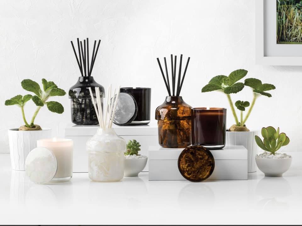 The new Textura collection of scented candles includes
