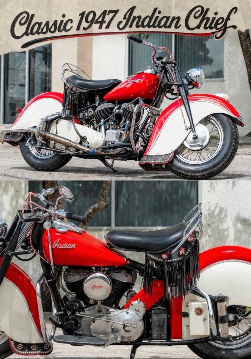Classic 1947 Indian Chief 🖤💙❤️ The Classic 1947 Indian Chief