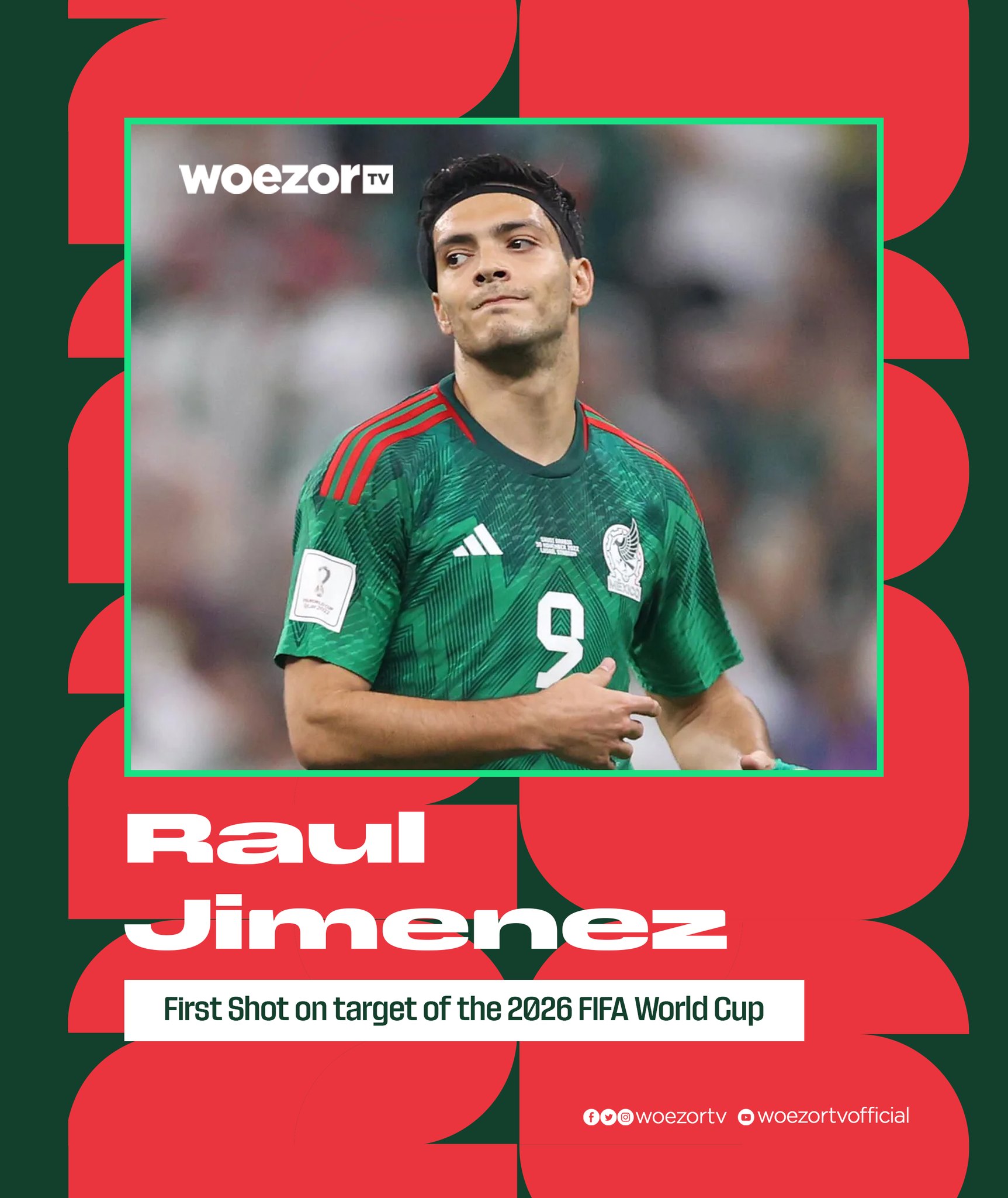 Raul Jimenez records first shot on target of the 2026 FIFA World 