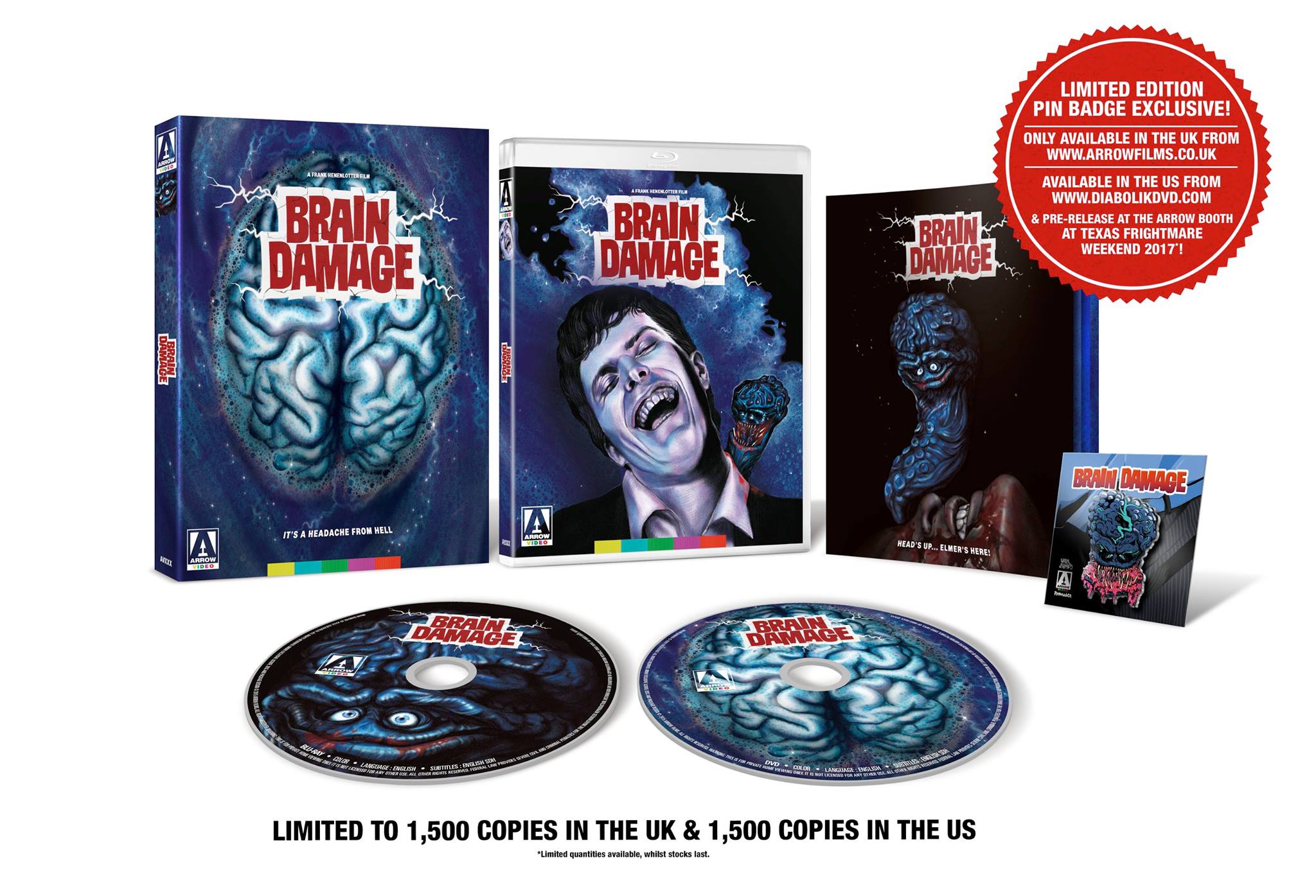 Arrow - NEW UK/US TITLE: Brain Damage (Dual Format Blu-ray & DVD