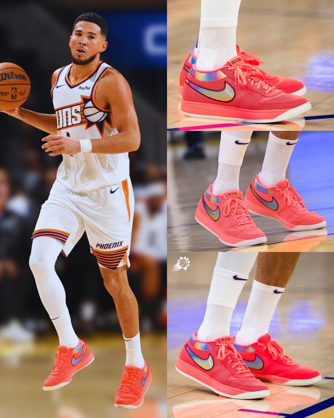Devin Booker's latest “Sunrise” Nike Book 1's 🌅