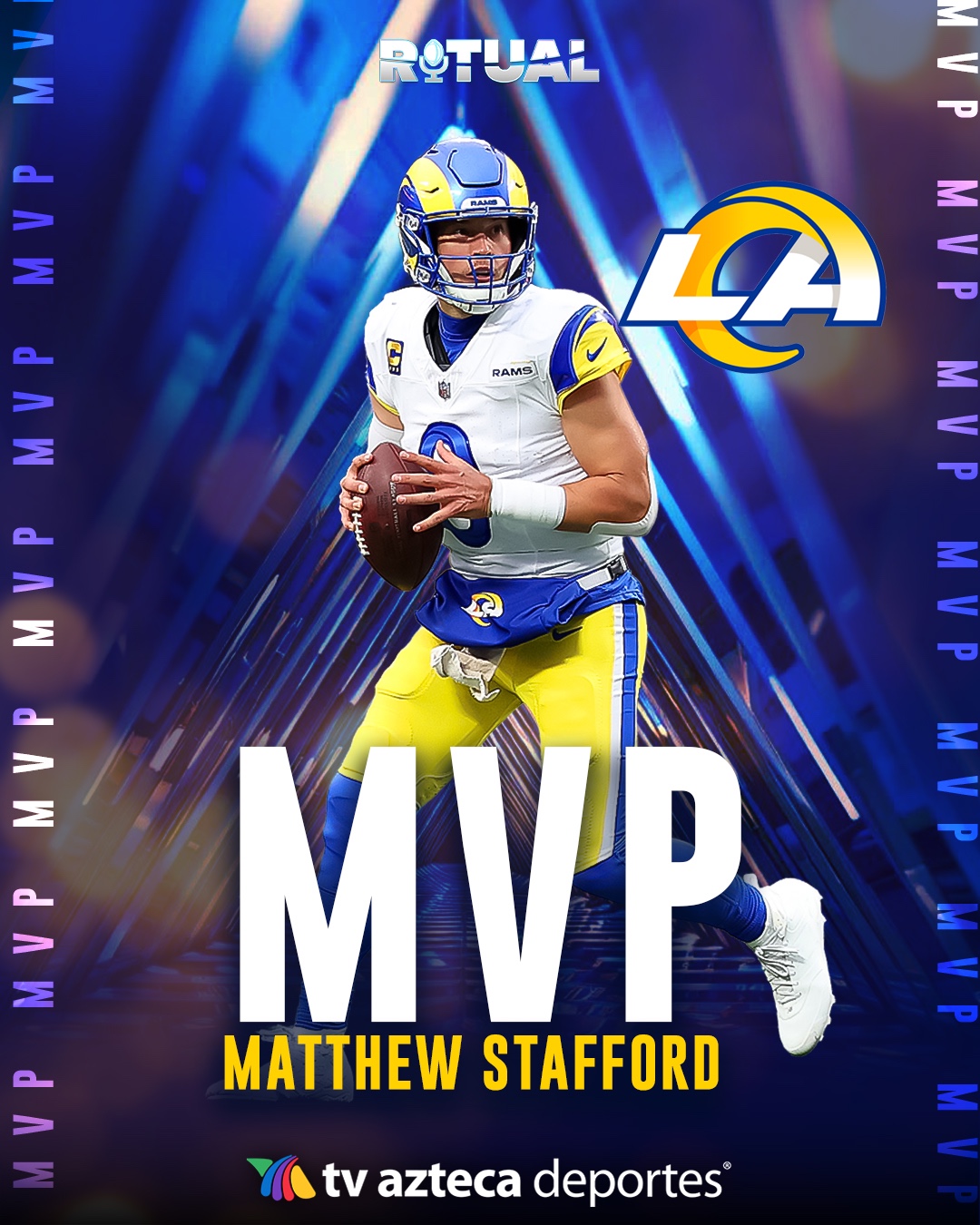 TV - 👏 💥 HAY MVP Y ES MATT STAFFORD 💥👏 El Mariscal de Campo de los Rams ...