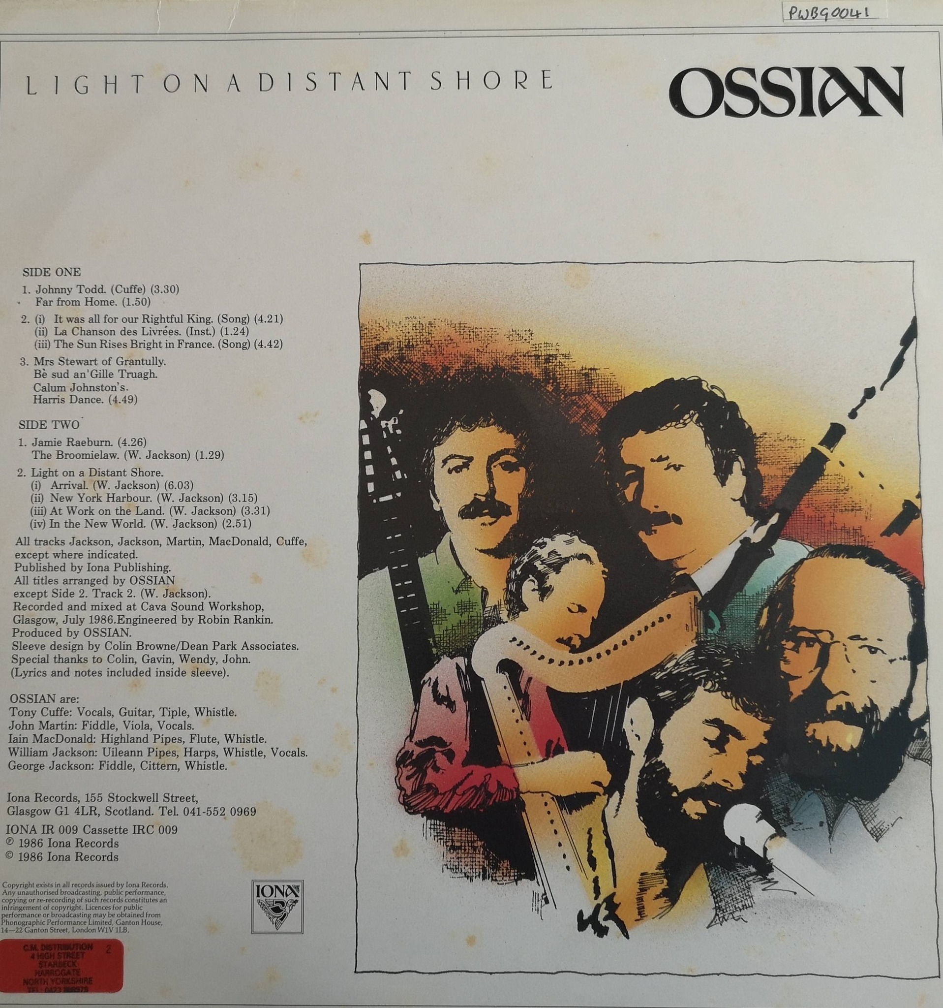 Thoughts on Ossian's album Light on a Distant Shore?
