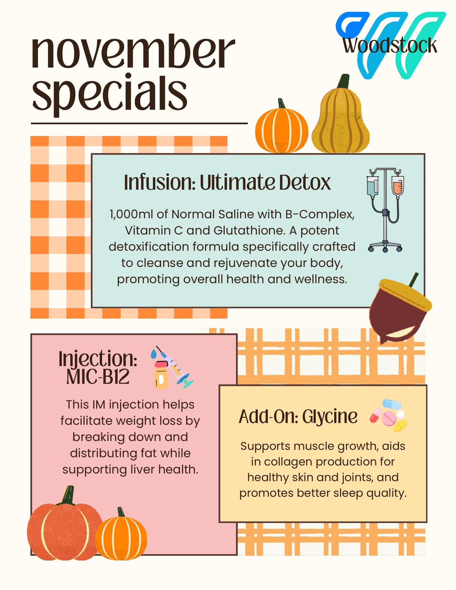 🍂 November Specials (Members Only):... - wHydrate Woodstock | Facebook