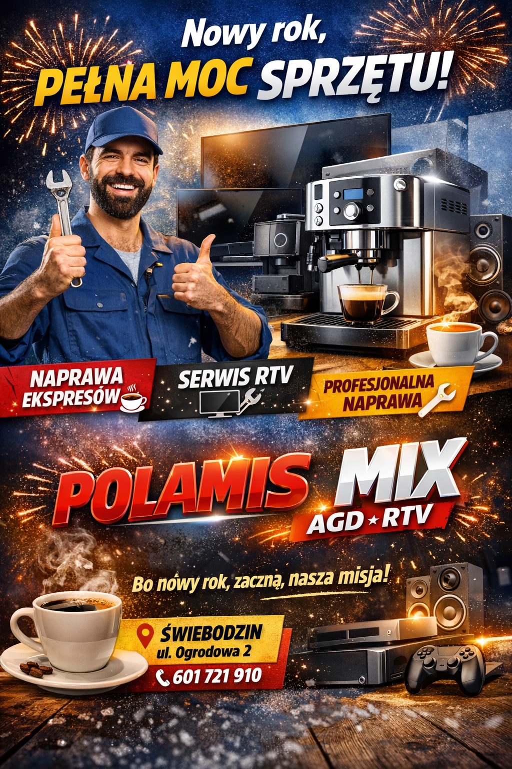 🚀 Nowy rok, pełna moc... - Polamis-mix AGD RTV Świebodzin | Facebook