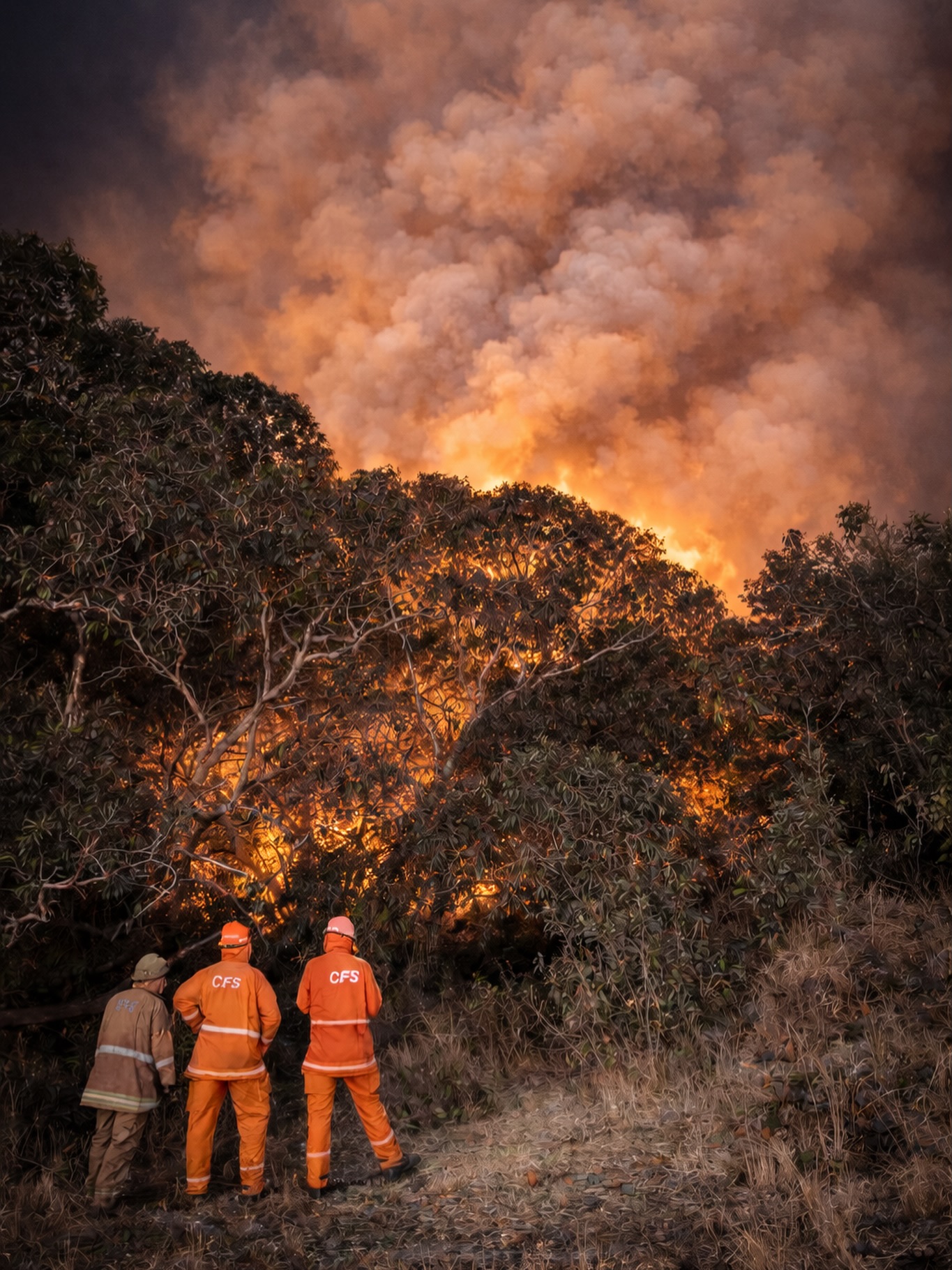 Littlehampton - Mount Compass Fire from the Southern flank. National ...