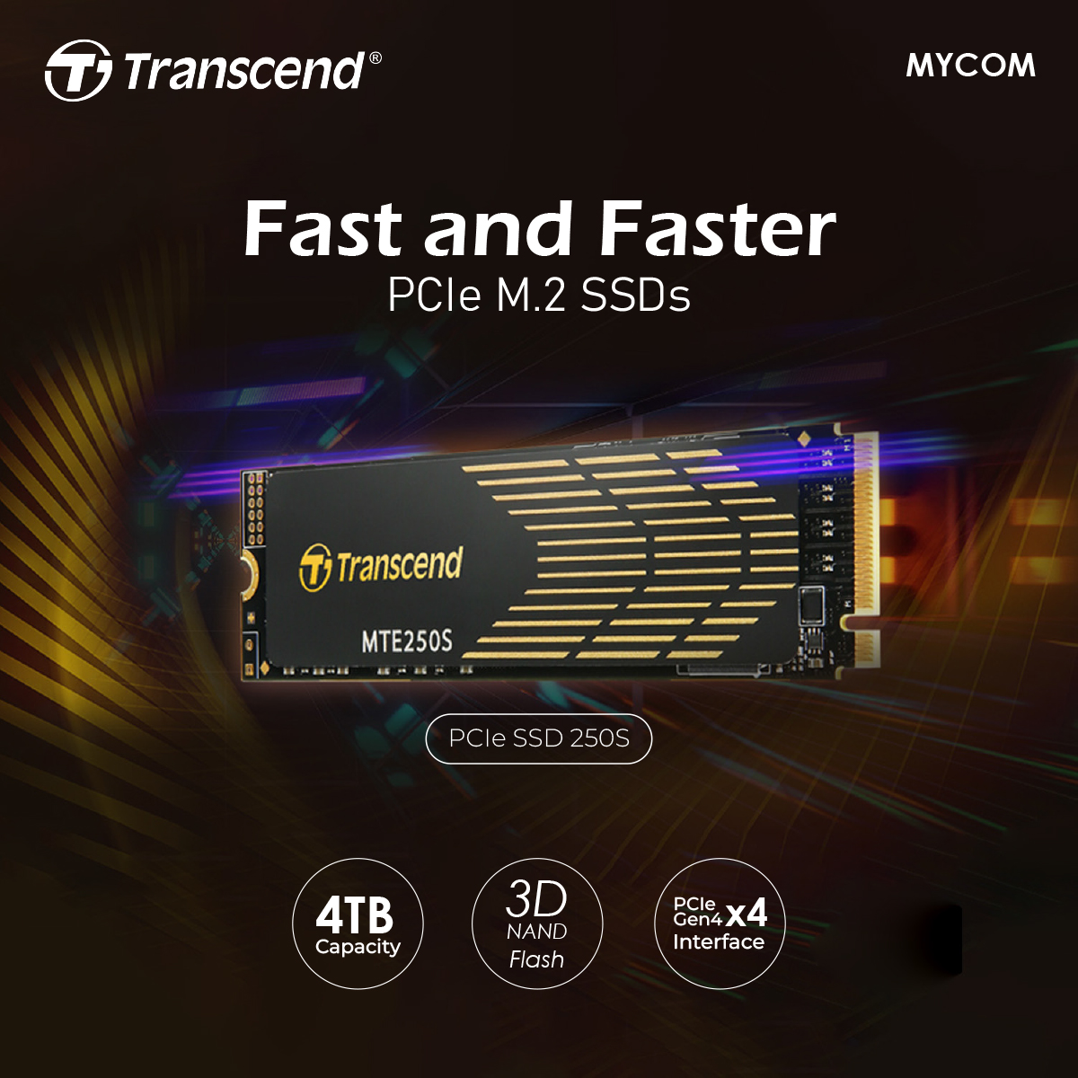 Transcend ? Exhibiting more than just ultra speeds, the PCIe SSD 