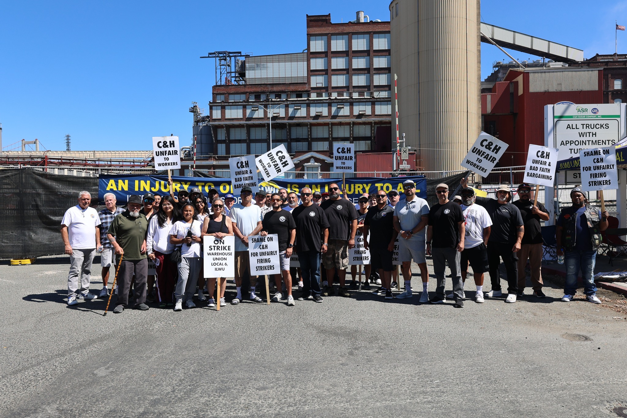 ILWU supports C&H sugar strike in Crockett, CA