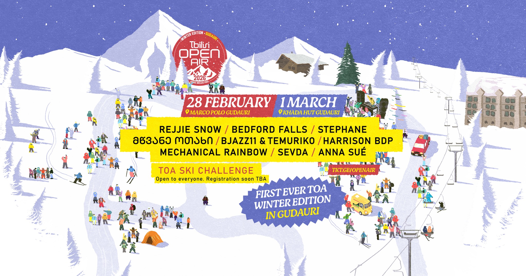 Tbilisi Open Air 2026: Winter Edition in Gudauri