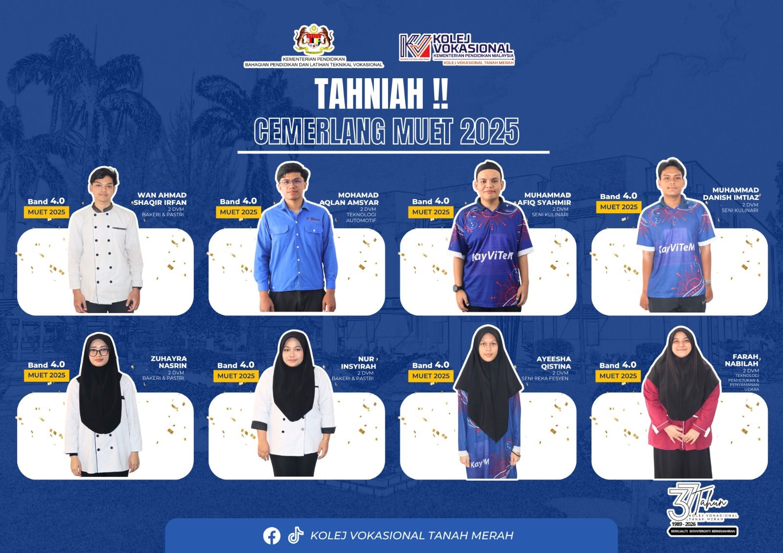 Kolej - Tahniah diucapkan kepada para pelajar Kolej Vokasional Tanah ...
