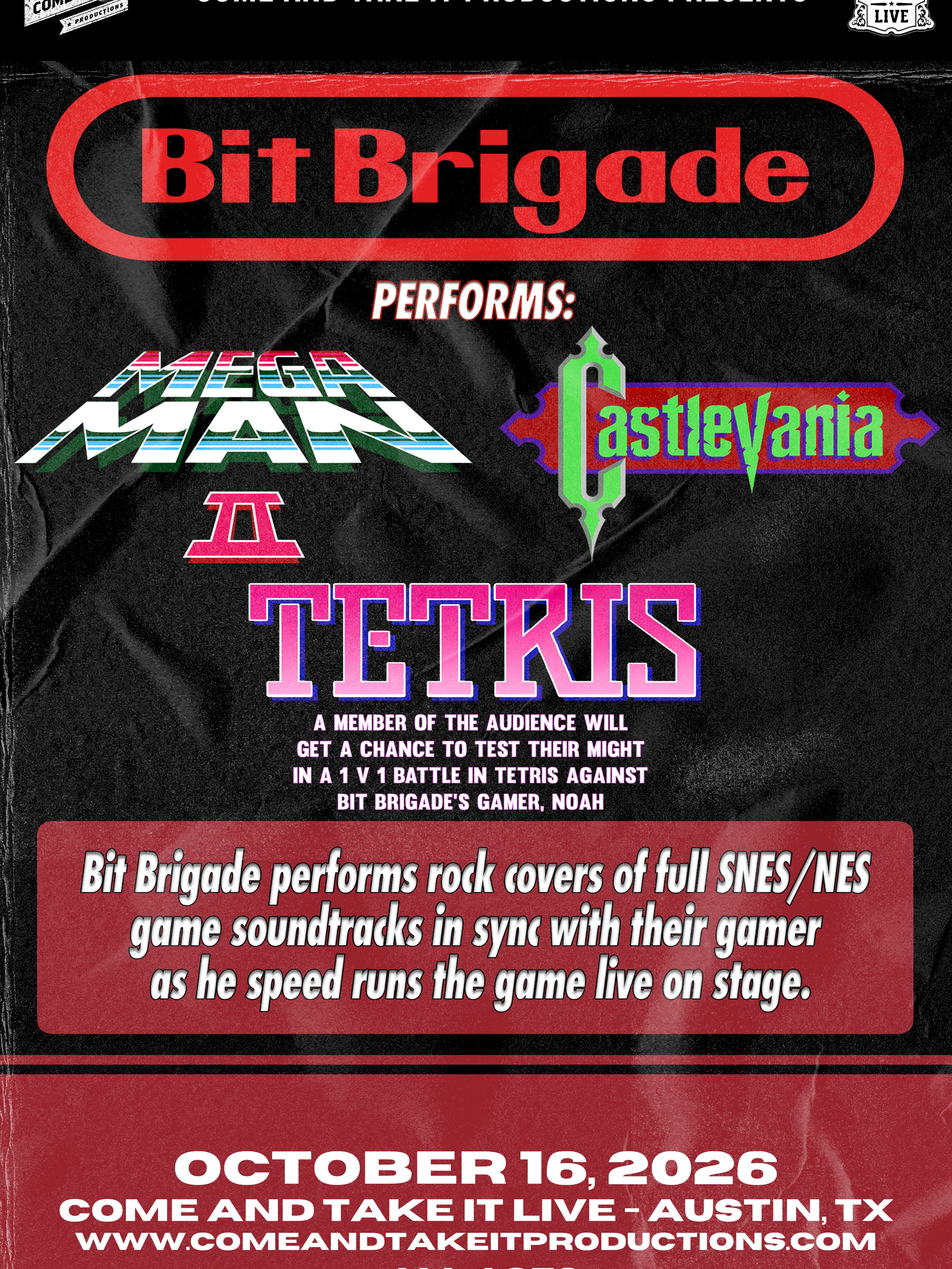 🚨 JUST ANNOUNCED 🚨 Bit Brigade will be shredding along to Mega