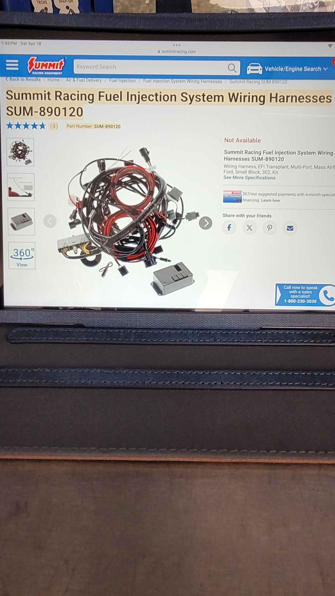 Ford Racing/Summit Fuel Injection System Wiring Harness - Cables ...