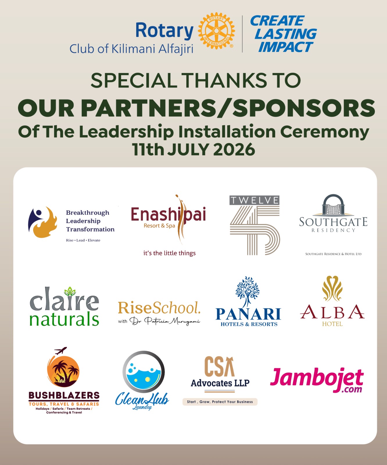 ?? APPRECIATION POST | THANK YOU TO OUR PARTNERS & SPONSORS The 
