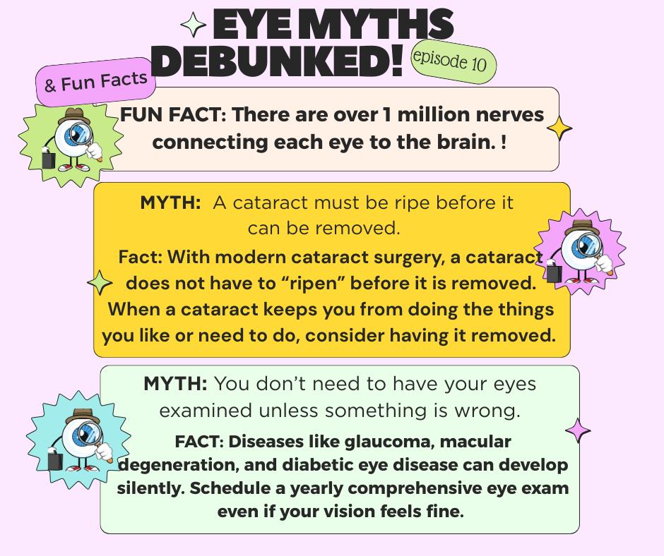 Ohio - Welcome back to our series: Eye Myths Debunked, episode 10 ...