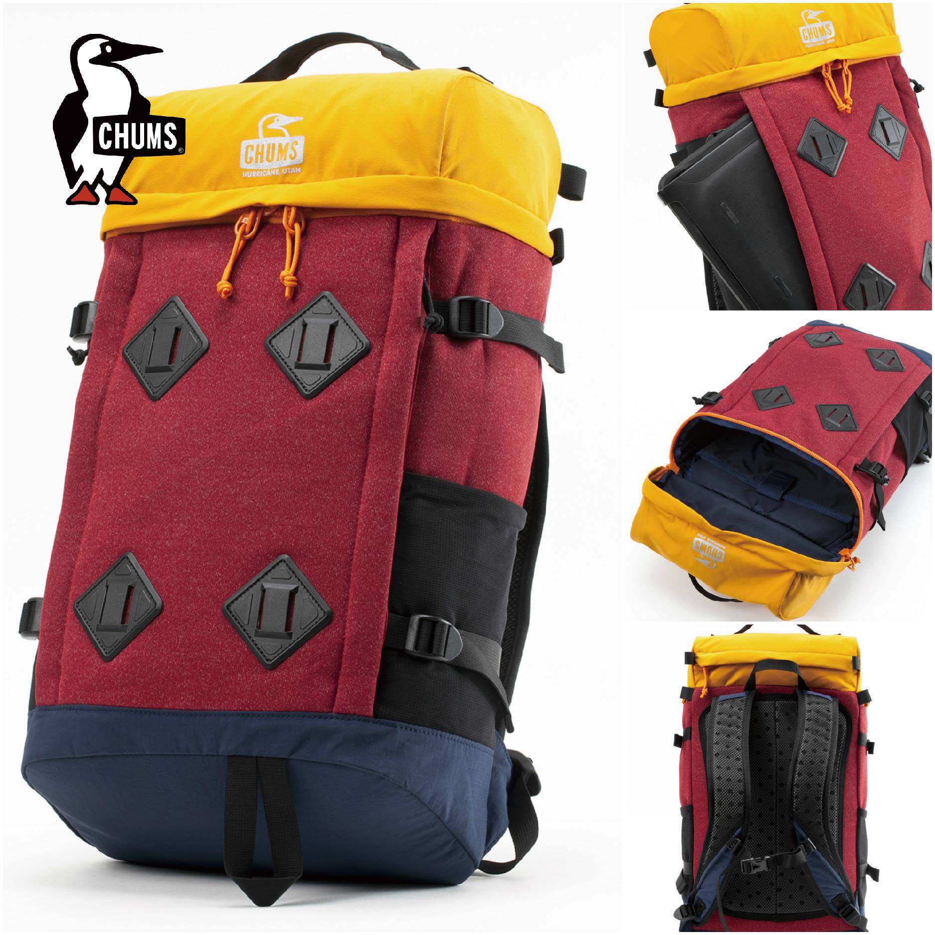機能背包】Chumthing Sweat Vertical Daypack CHUMS經典Sweat系列袋類 