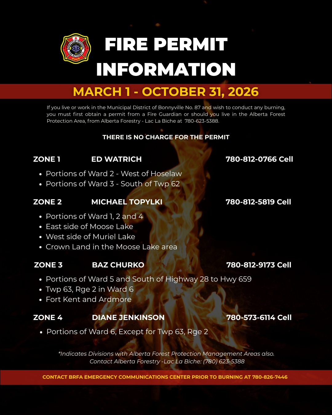 🔥 Fire Permit Season... - Bonnyville Regional Fire Authority | Facebook
