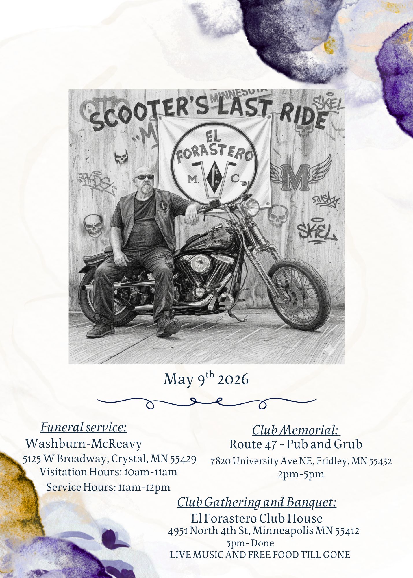 All are welcome, please join us on sending scooter off in el