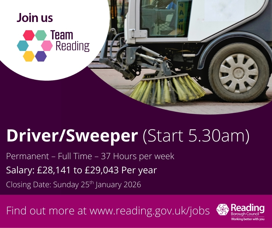 Reading Council - 🚛 We’re Hiring: Driver / Sweeper (5.30am... | Facebook