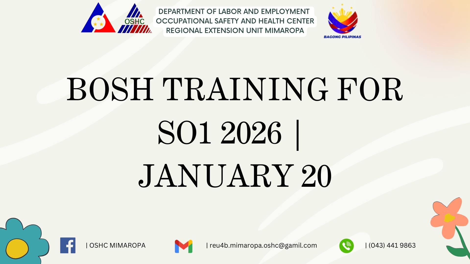 OSHC MIMAROPA - 𝗦𝗔𝗙𝗘𝗧𝗬 𝗔𝗡𝗗 𝗛𝗘𝗔𝗟𝗧𝗛' 𝗜𝗦 𝗪𝗛𝗔𝗧 𝗪𝗘 𝗦𝗛𝗔𝗟𝗟 𝗟𝗜𝗩𝗘... | Facebook
