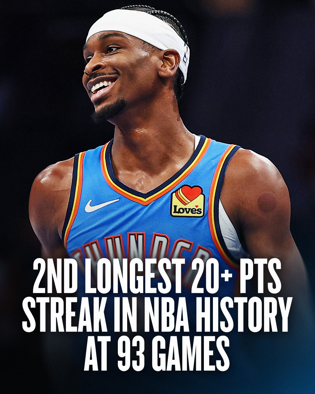 NBA - Consistency On Another Level 🔥 Shai Gilgeous-Alexander has scored ...