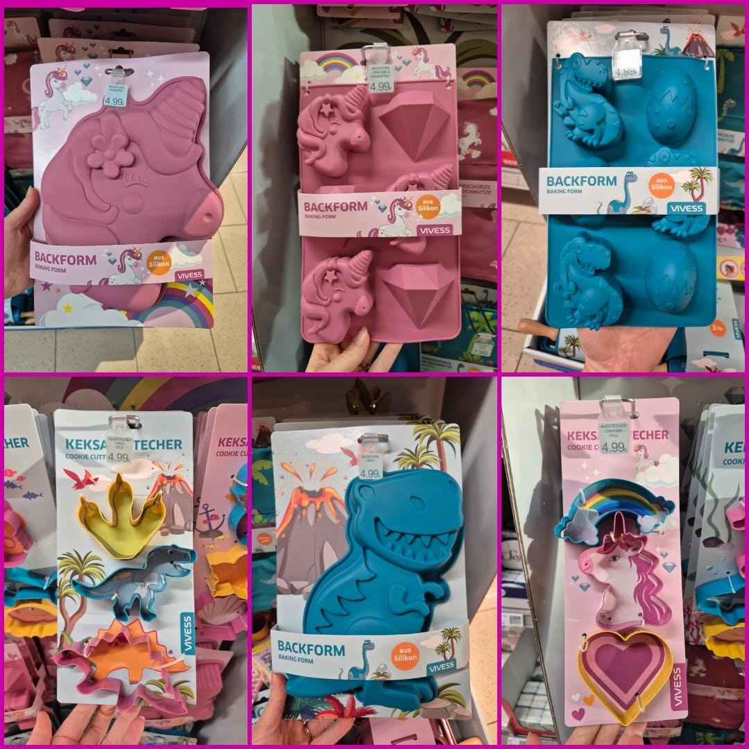 🦄🦖 Ab sofort bei uns! 🎉 Für alle kleinen Einhorn-Zauberer 🦄 und großen Dino-Abenteurer 🦖 gibt's jetzt jede Menge tolles Backzubehör zum Kreativwerden! 🍪🧁 ✨ Silikonformen für magische Muffins & süße