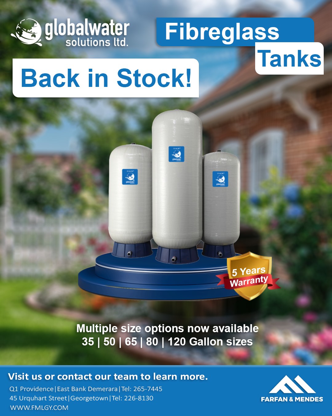 Farfan - Steady water pressure starts with the right tank for your