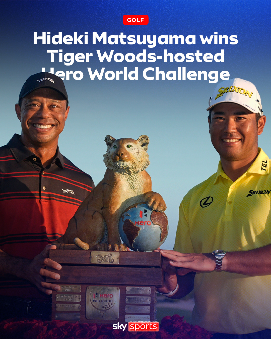 HIDEKI WINS THE HERO!!! He birdies the first playoff hole to take