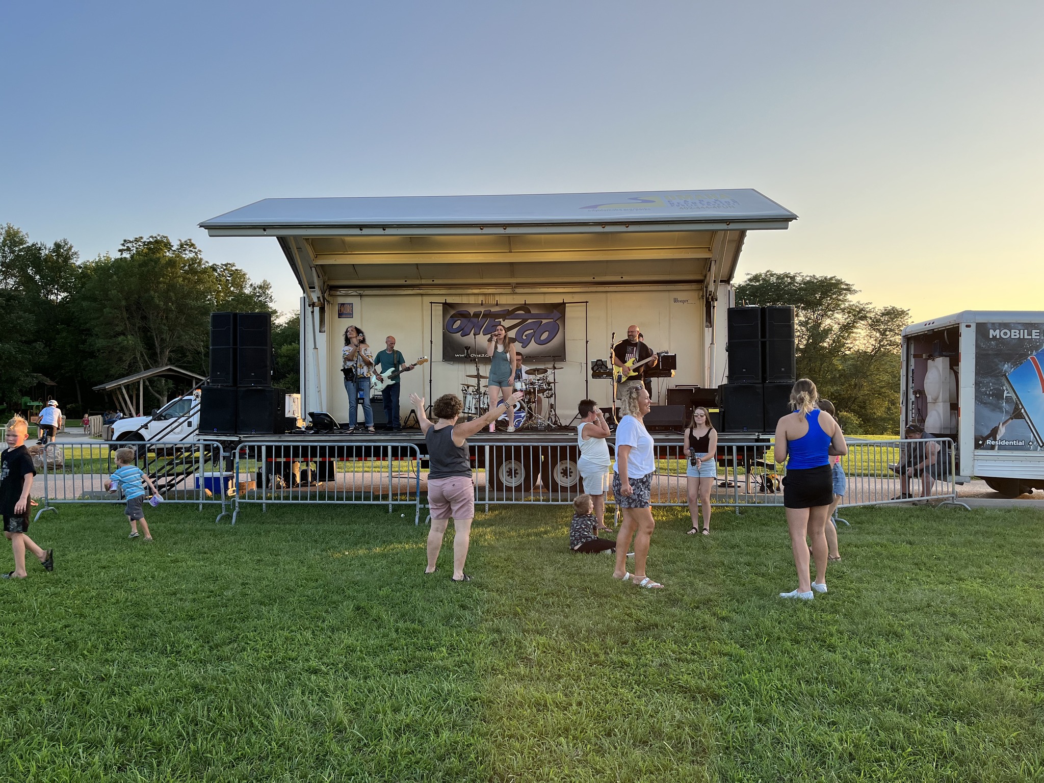 See you tomorrow for free live music at Zorinsky Lake! 😎🎸🎤