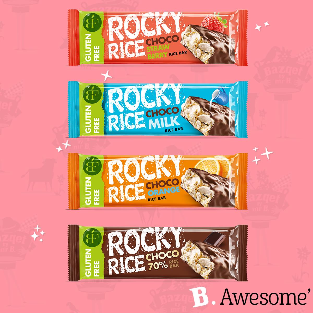 Bazqet - De Rocky Rice is er in alle smaken die je je kunt...