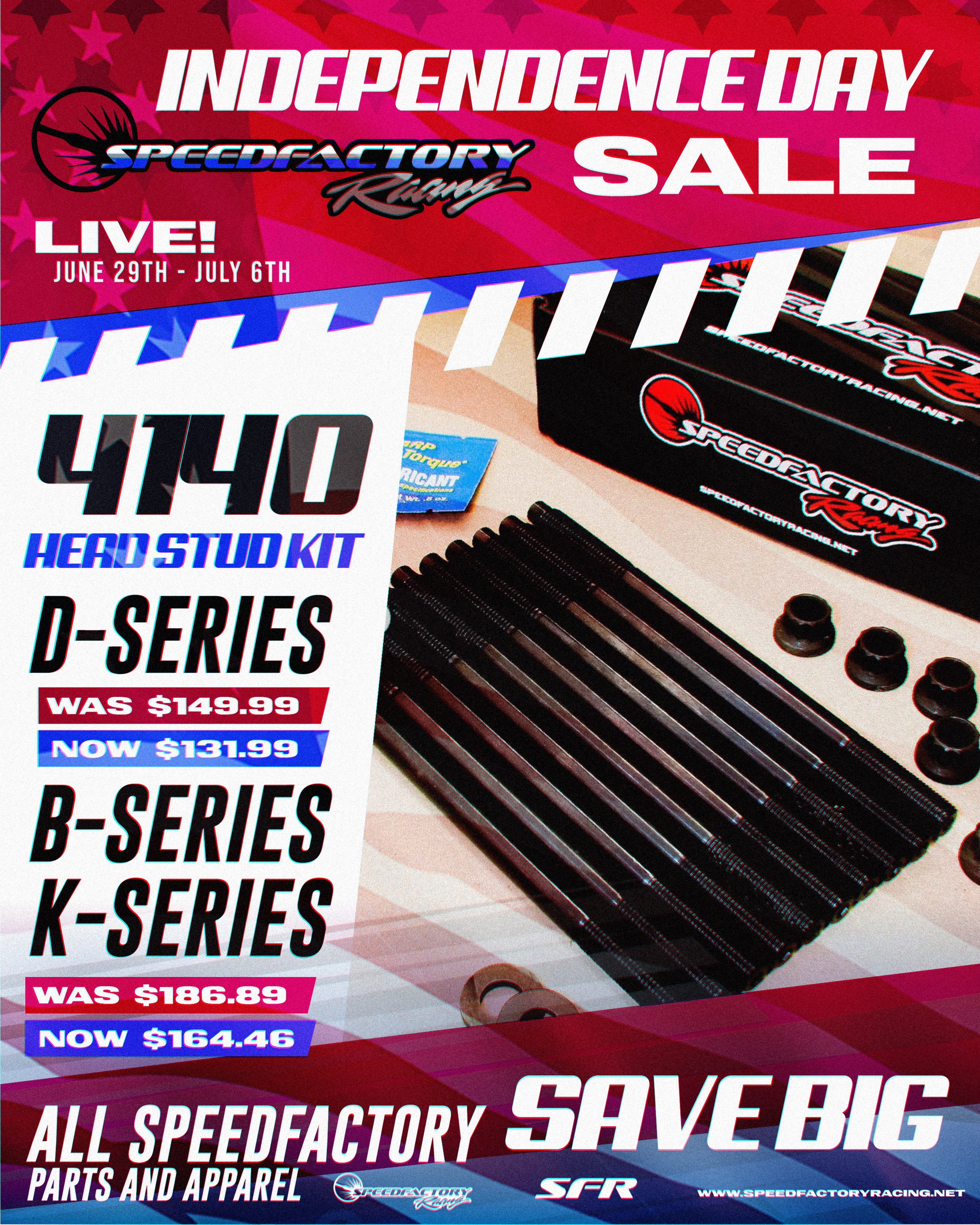 SpeedFactory - ✓ Head stud upgrades for your built motor are a no 