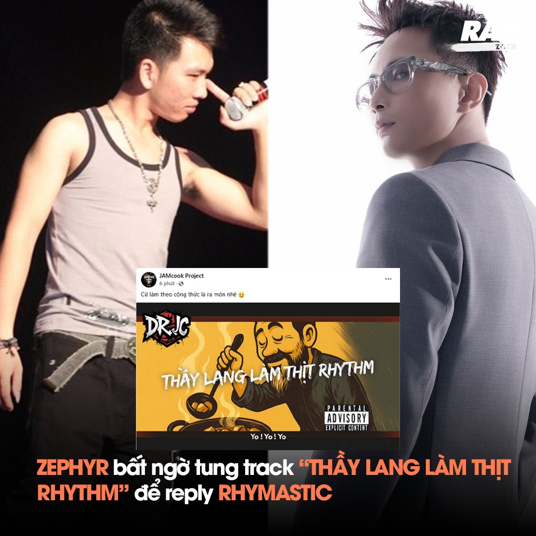 Rap - Zephyr ra track reply trong ngày Rhymastic ra Album mới | Facebook