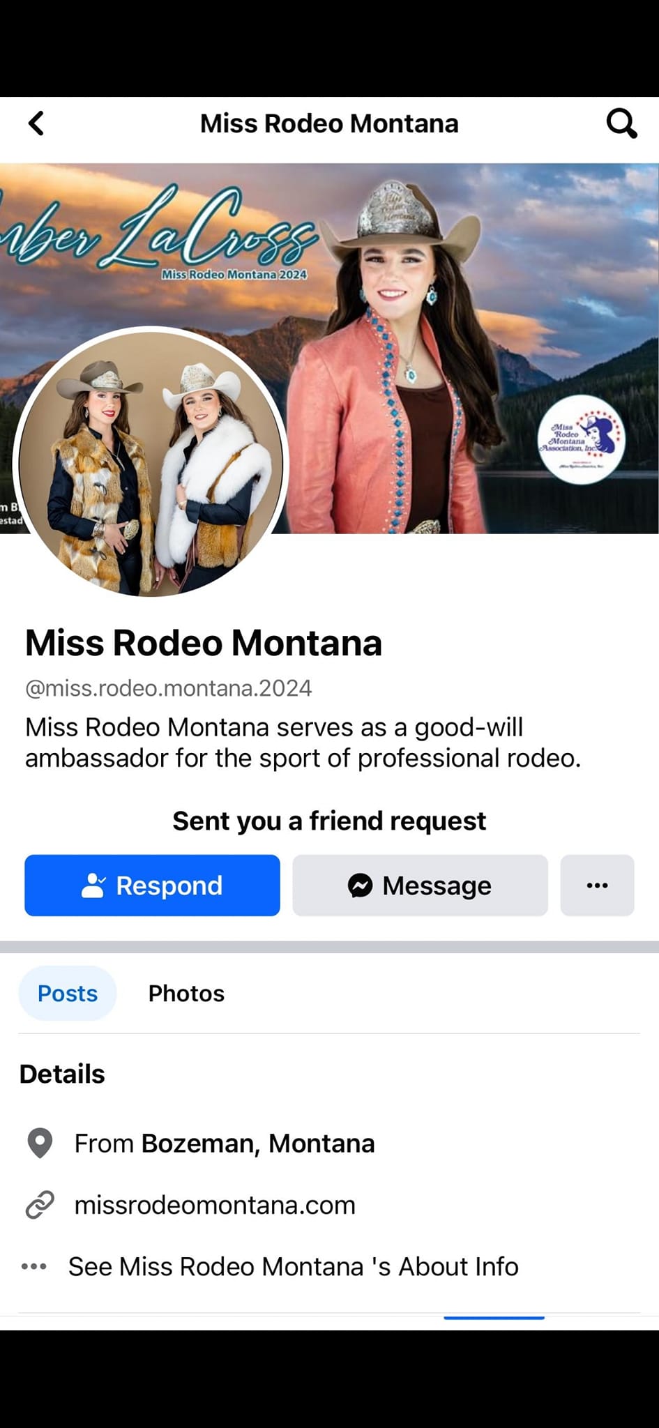 ‼️There is a FAKE profile pretending... - Miss Rodeo Montana