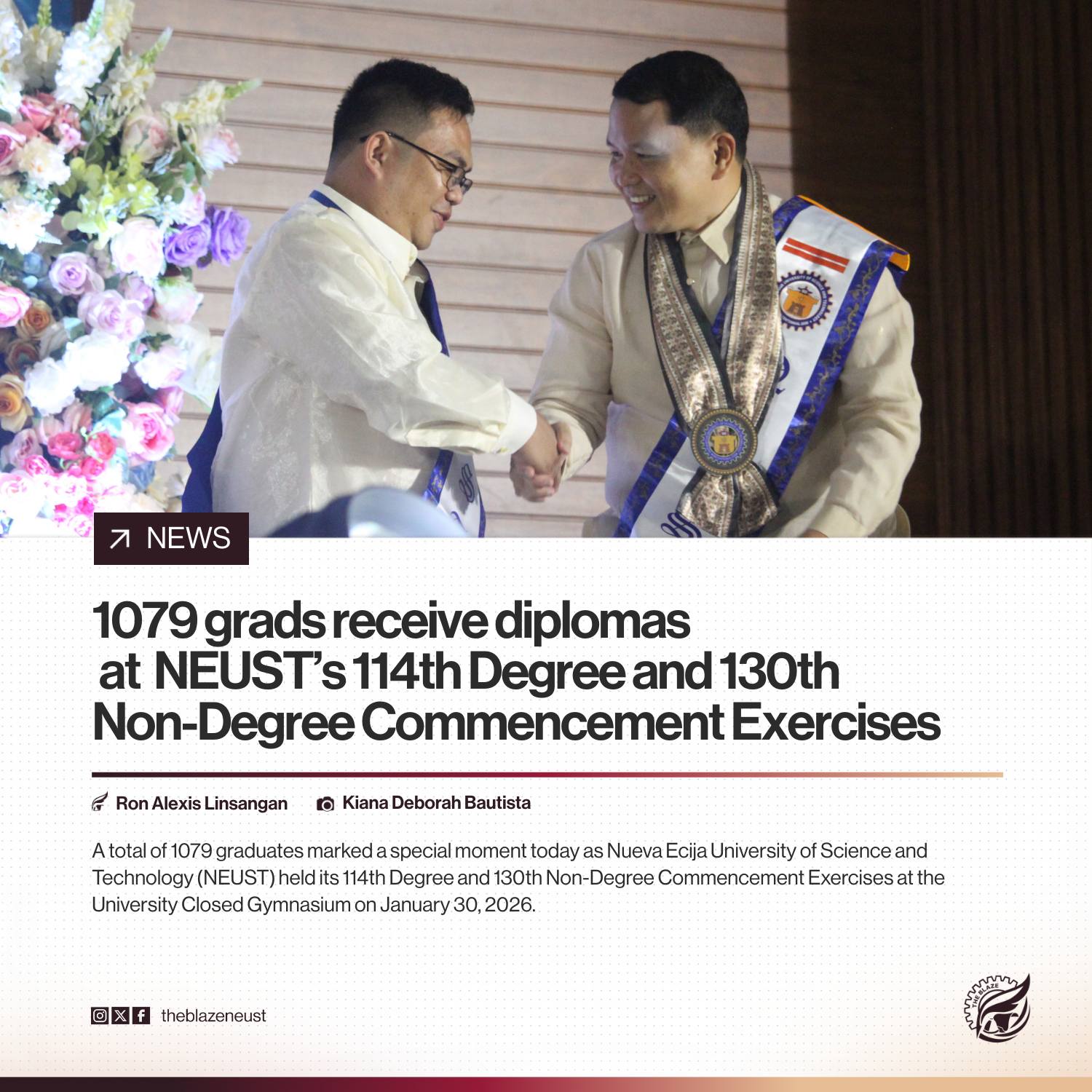 The... - The Blaze - The Official Student Publication of NEUST
