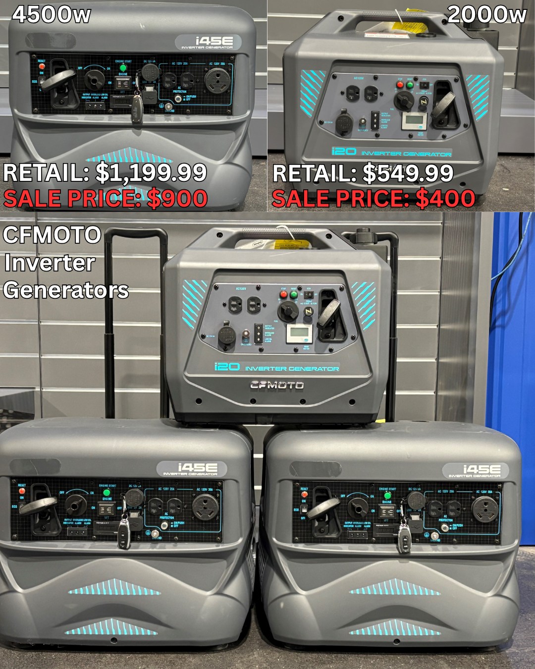 Head - Great Savings on these CF Moto Inverter Generators from Head ...