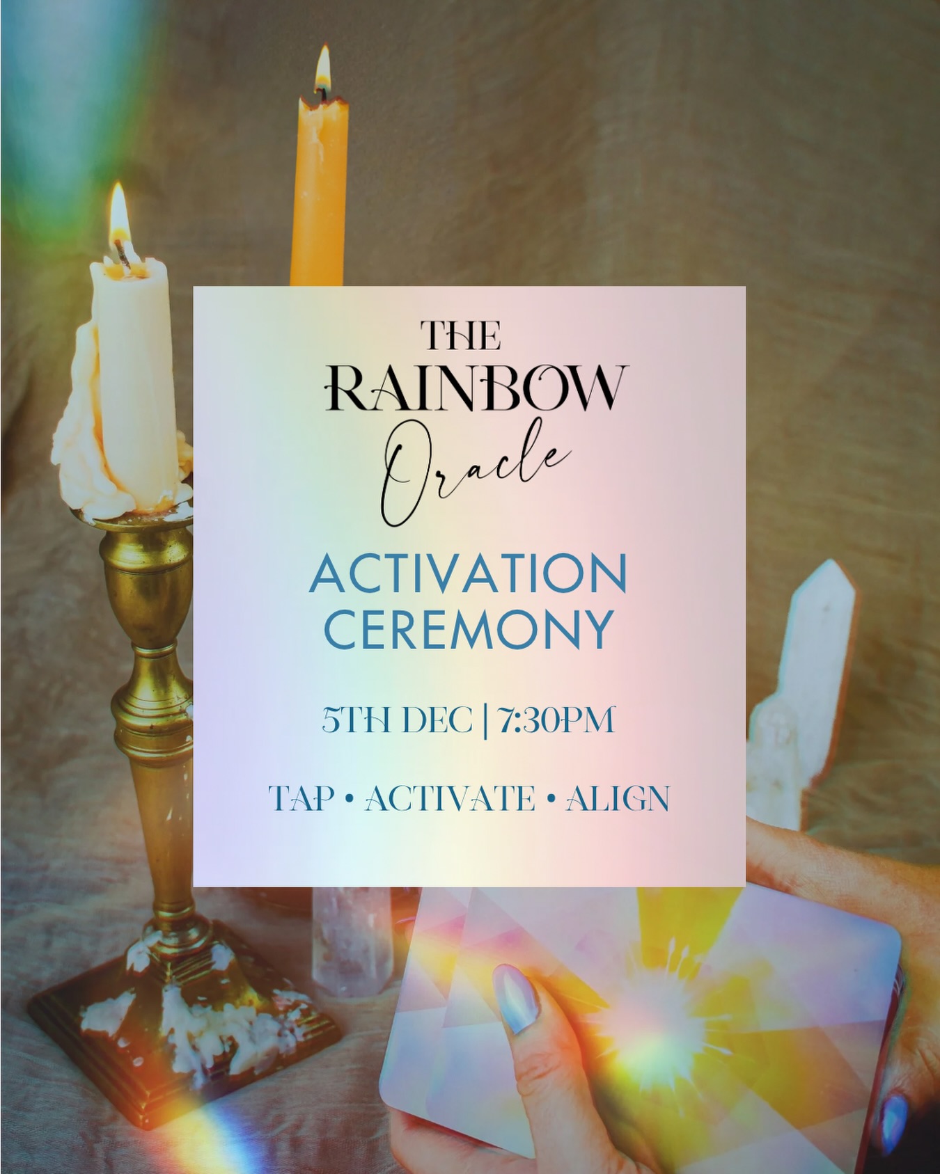 The Rainbow Oracle is alive,... - Tappingwithsarahtobin | Facebook