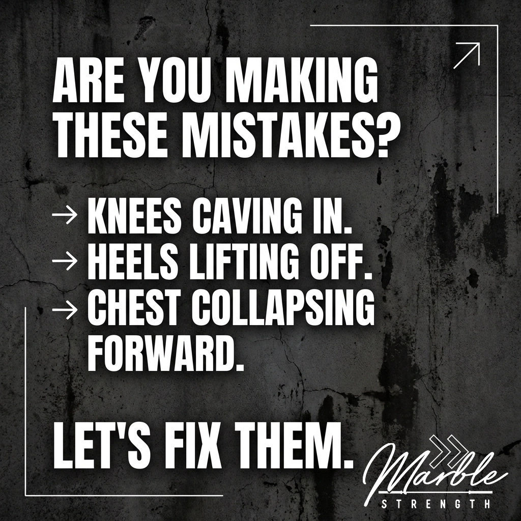 Marble - Still struggling with your squat? Here are 3 common mistakes ...