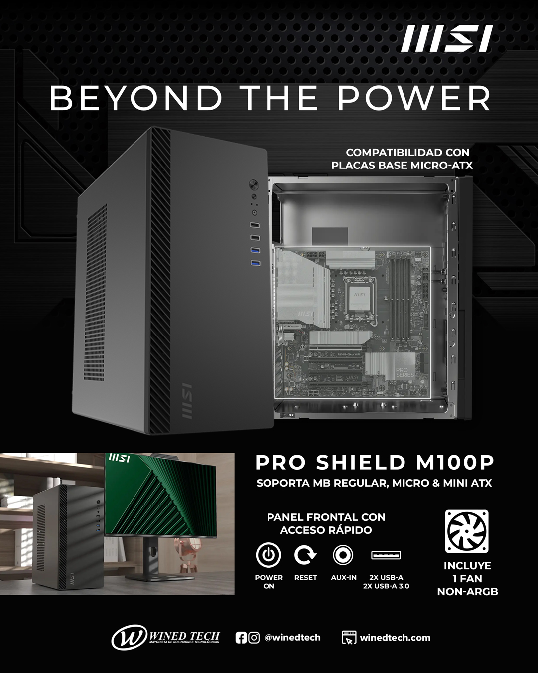 Winedtech - 🔥🛡️ Protege tu poder, muestra tu estilo con el MSI Shield ...