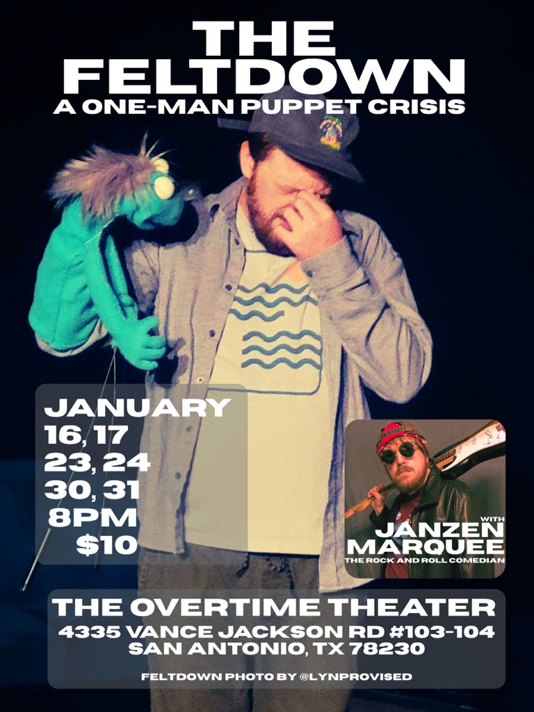 THE FELTDOWN-A ONE-MAN PUPPET CRISIS ... - Overtime Theater | Facebook