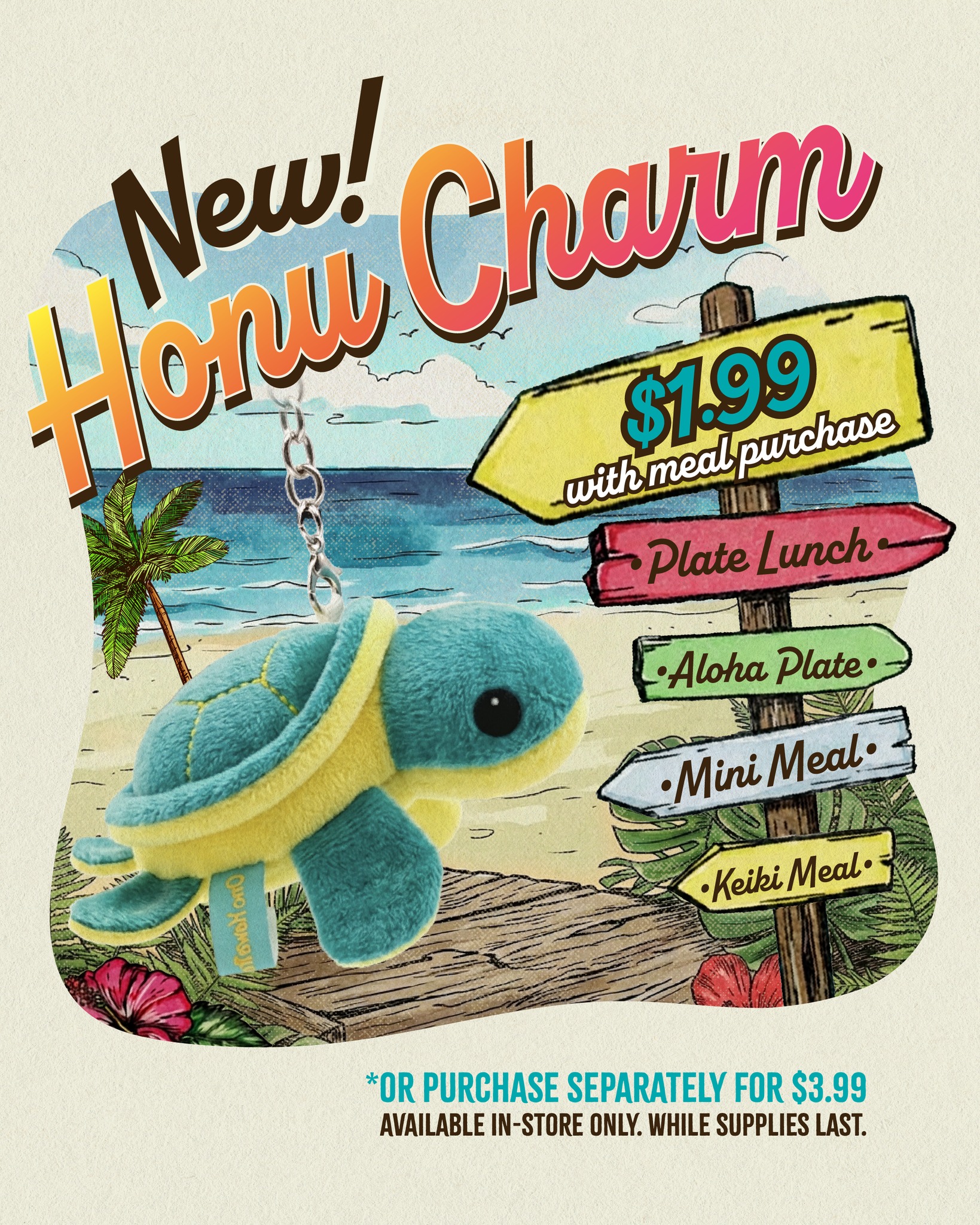 Ono - It's that time of year $5 Aloha Plate Island White Fish