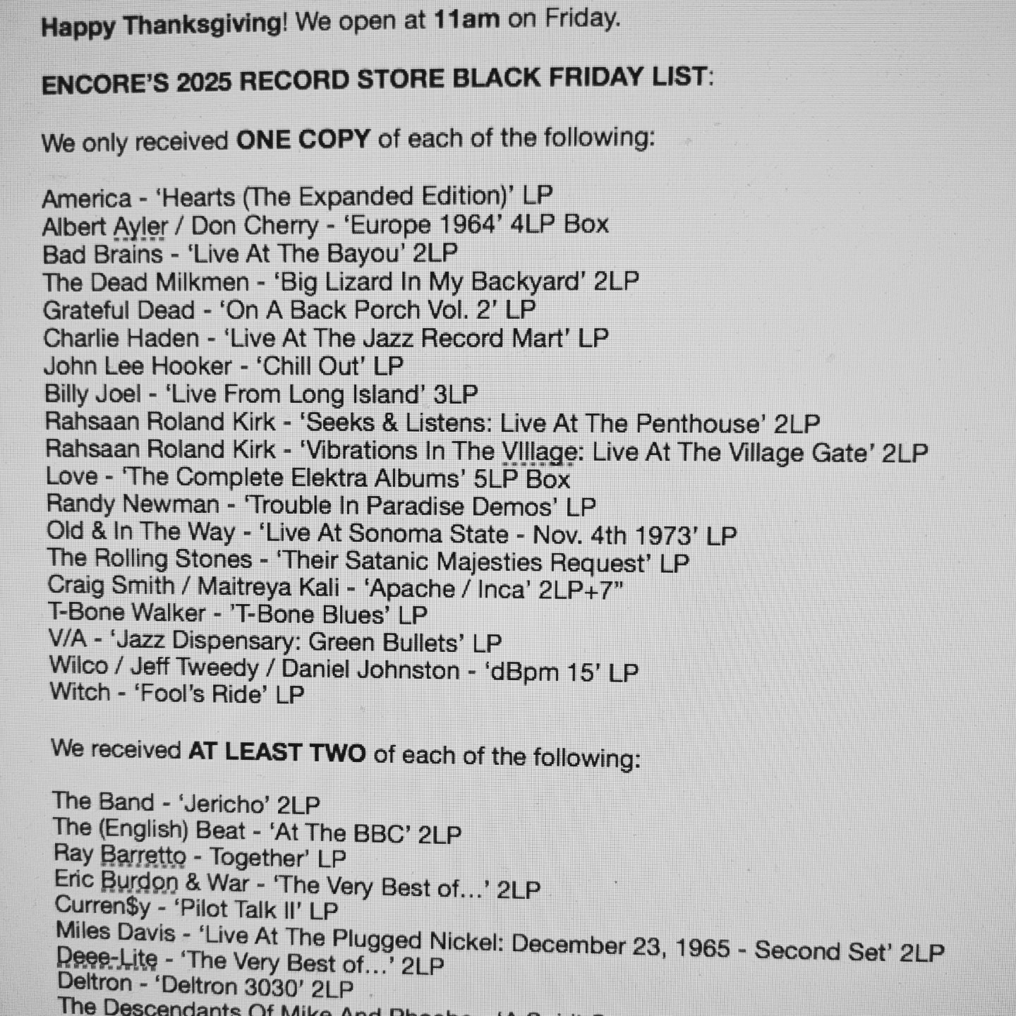 Encore Records | Ann Arbor MI