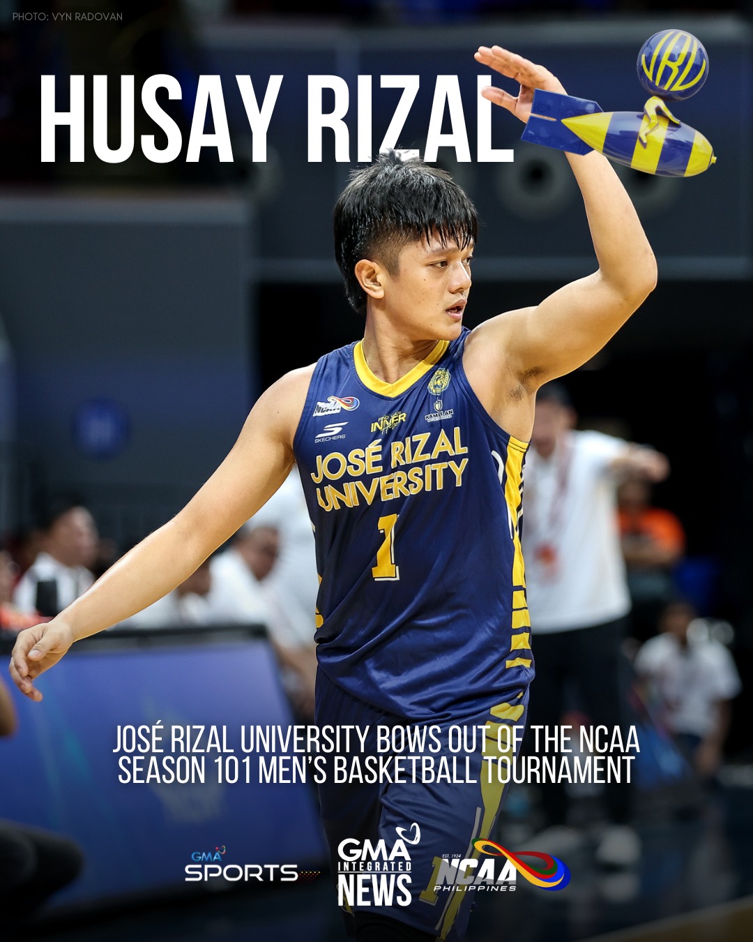 GMA - HUSAY RIZAL! 💣 The JRU Heavy Bombers were one of the most ...