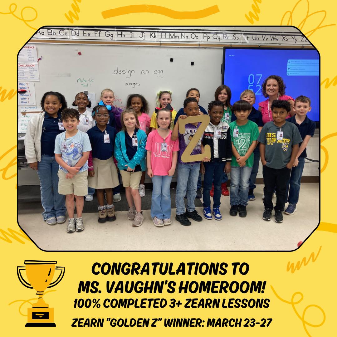 Mrs. Gorham's Fifth Grade Homeroom class, Ms. Vaughn's Second