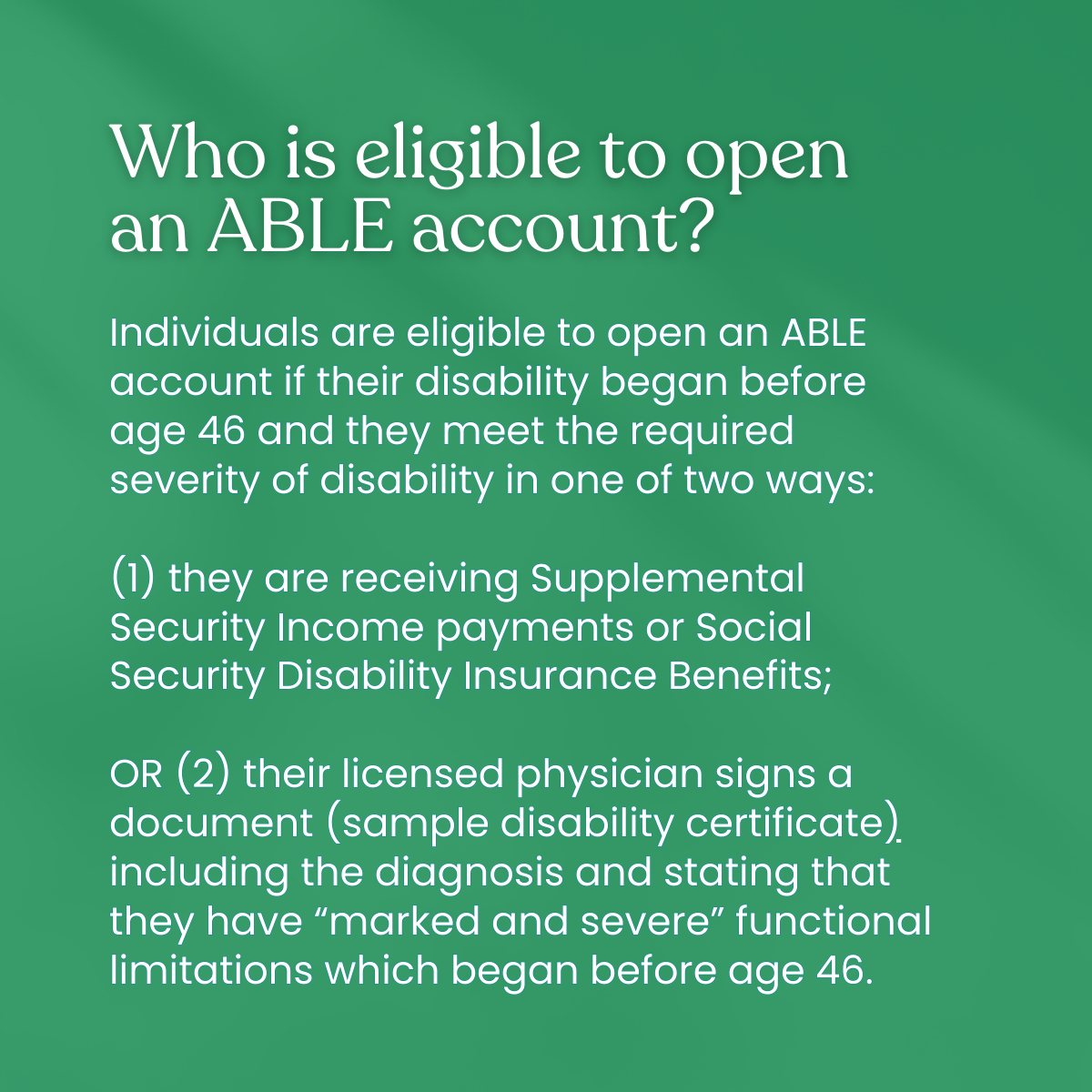 ABLE National Resource Center | Washington D.C. DC